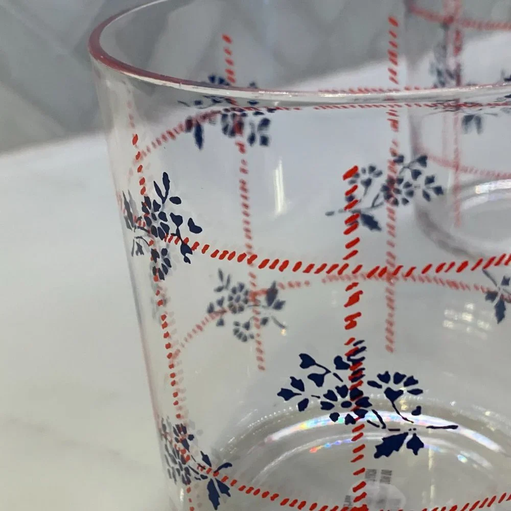 4 Old Fashioned-styled Americana Plastic Tumblers -NWT